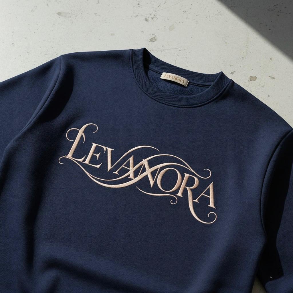 LEVANORA unisex logo sweatshirts collection – premium minimalist streetwear pullover for men and women