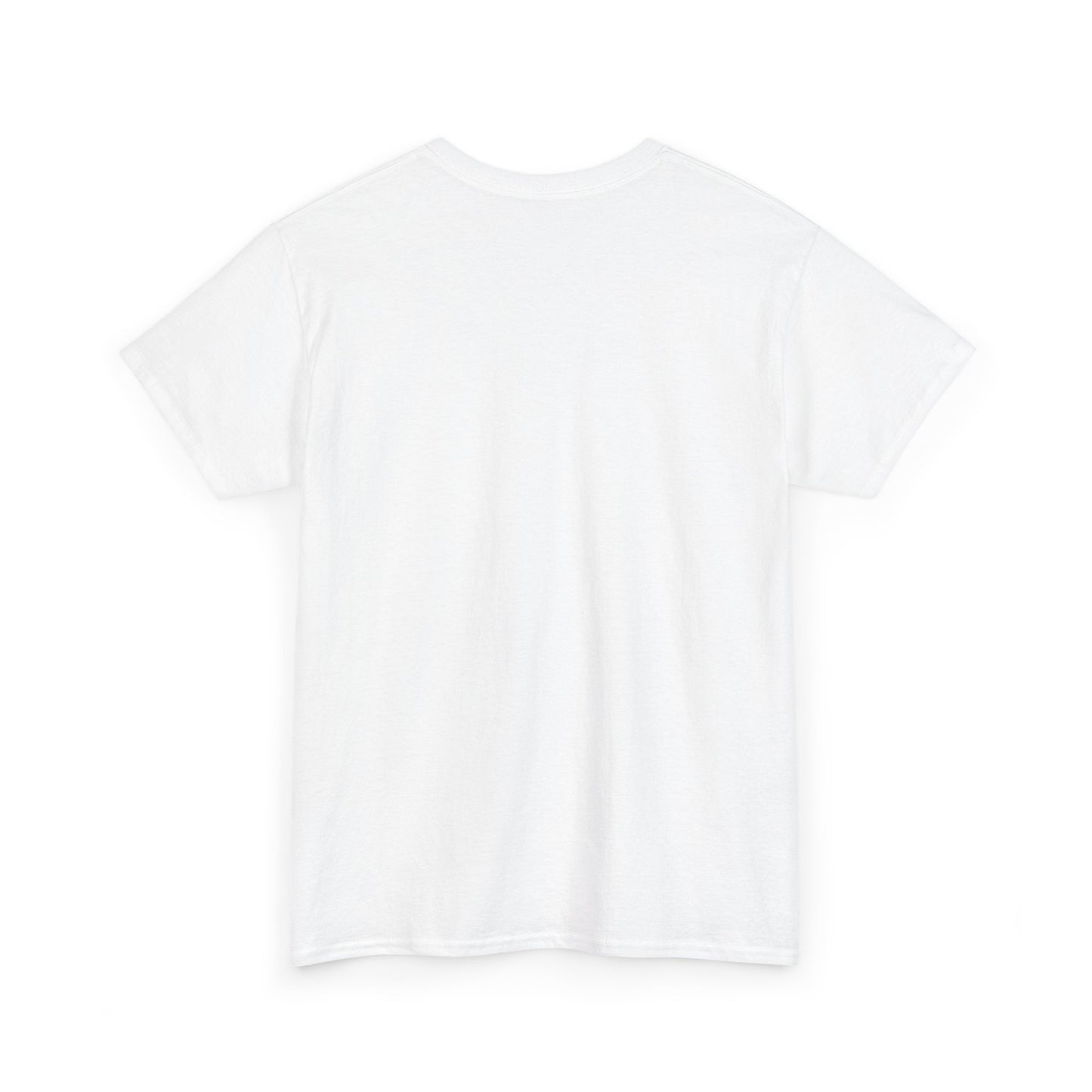 White back t-shirt on a white background