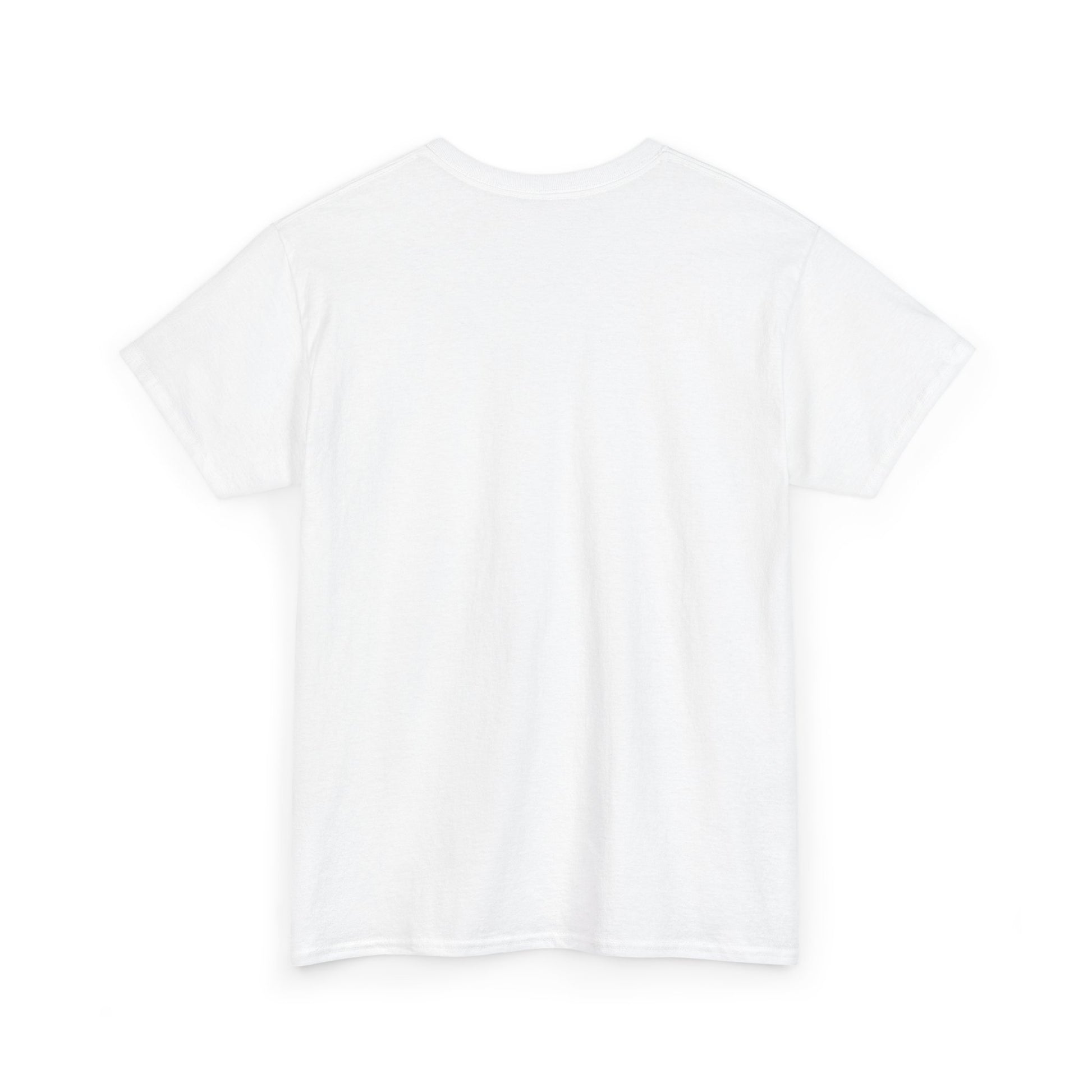 White back t-shirt on a white background